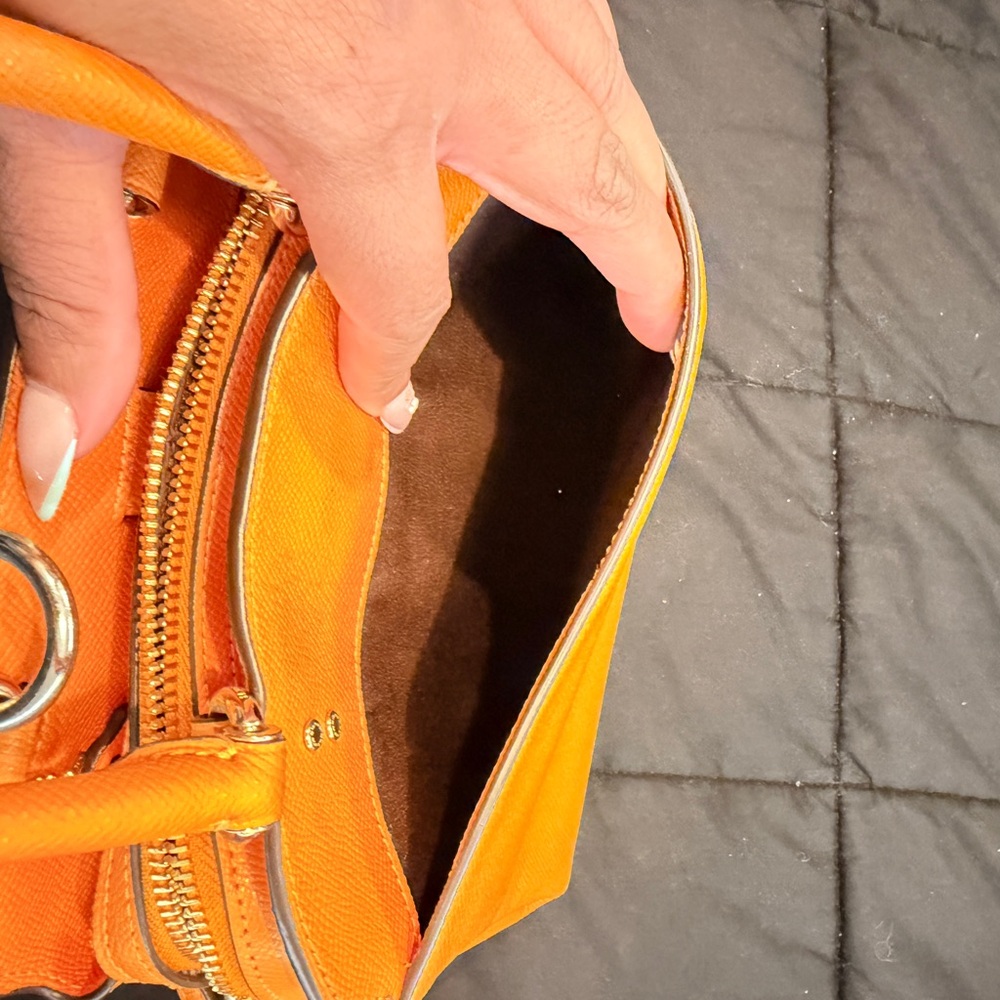 Coach Mini Lillie Carryall – Bright Orange - Picture 5 of 11